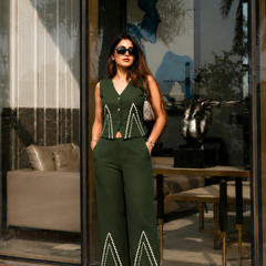 Cotton Flex Sleeveless Co-Ord Set