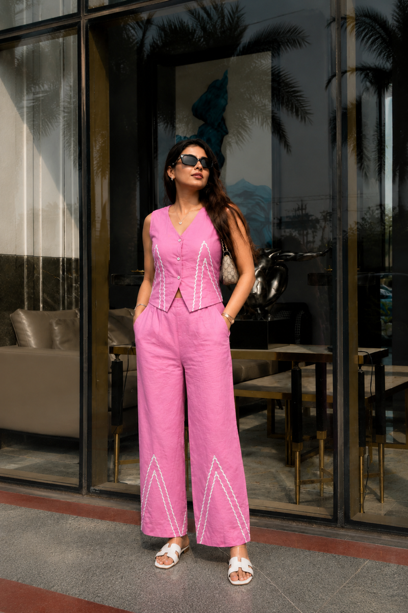 Cotton Flex Sleeveless Co-Ord Set