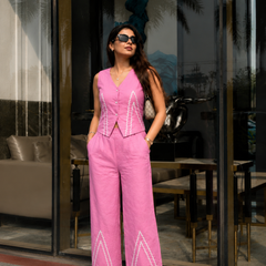 Cotton Flex Sleeveless Co-Ord Set