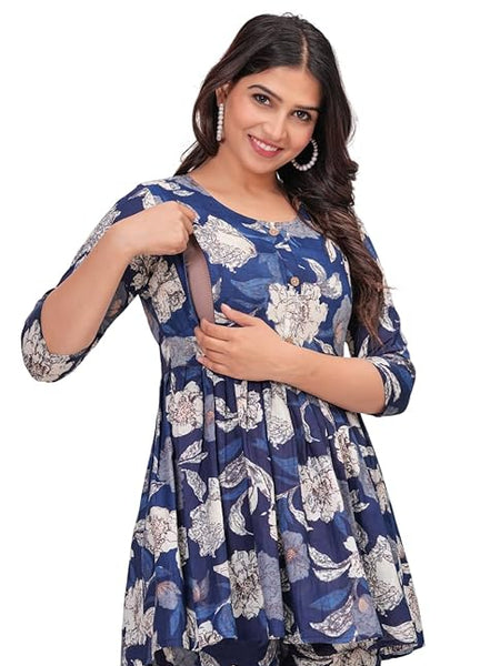 Women’s Floral Printed Cotton Co-Set – Comfortable & Stylish Two-Piece Outfit in Perfect for Casual Wear, Vacation, or Everyday Style