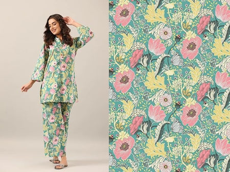 Standard Light Green - JJAIPURFAME Women's Trendy Printed Cotton Blend Straight Light Green Color Kurta and Palazzo Set