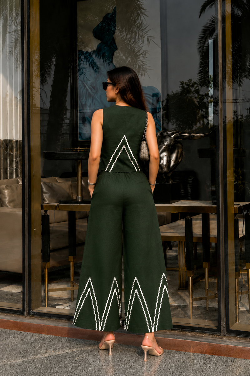 Cotton Flex Sleeveless Co-Ord Set