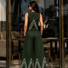 Cotton Flex Sleeveless Co-Ord Set