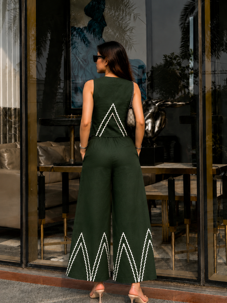 Cotton Flex Sleeveless Co-Ord Set