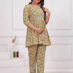 Multicolour - JAIPURFAME Women’s Floral Printed Cotton Co-Set – Comfortable & Stylish Two-Piece Outfit in Perfect for Casual Wear, Vacation, or Everyday Style