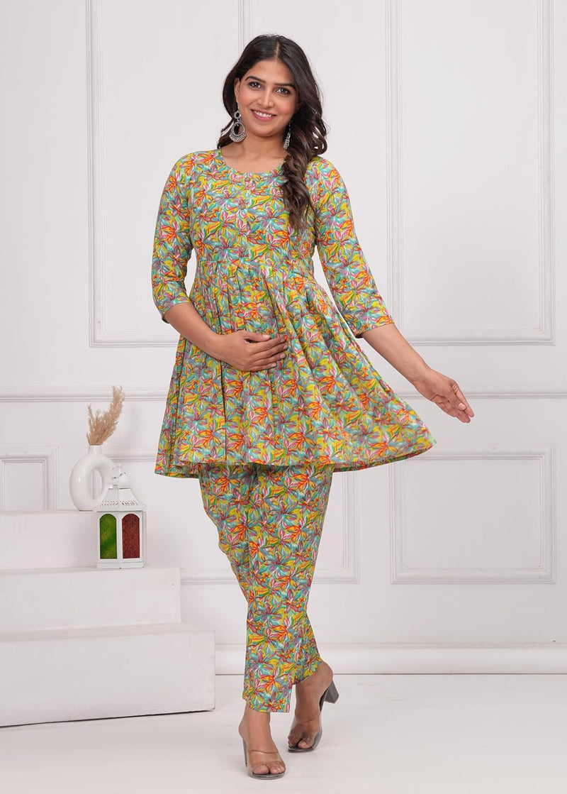 Multicolour - JAIPURFAME Women’s Floral Printed Cotton Co-Set – Comfortable & Stylish Two-Piece Outfit in Perfect for Casual Wear, Vacation, or Everyday Style