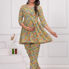 Multicolour - JAIPURFAME Women’s Floral Printed Cotton Co-Set – Comfortable & Stylish Two-Piece Outfit in Perfect for Casual Wear, Vacation, or Everyday Style