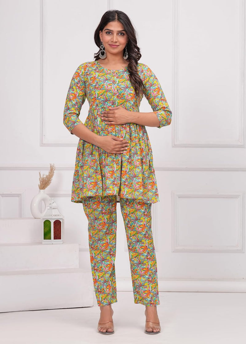 Multicolour - JAIPURFAME Women’s Floral Printed Cotton Co-Set – Comfortable & Stylish Two-Piece Outfit in Perfect for Casual Wear, Vacation, or Everyday Style