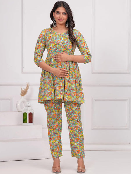 Multicolour - JAIPURFAME Women’s Floral Printed Cotton Co-Set – Comfortable & Stylish Two-Piece Outfit in Perfect for Casual Wear, Vacation, or Everyday Style