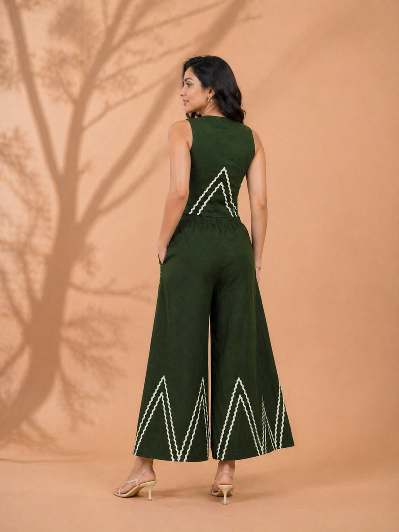 Cotton Flex Sleeveless Co-Ord Set