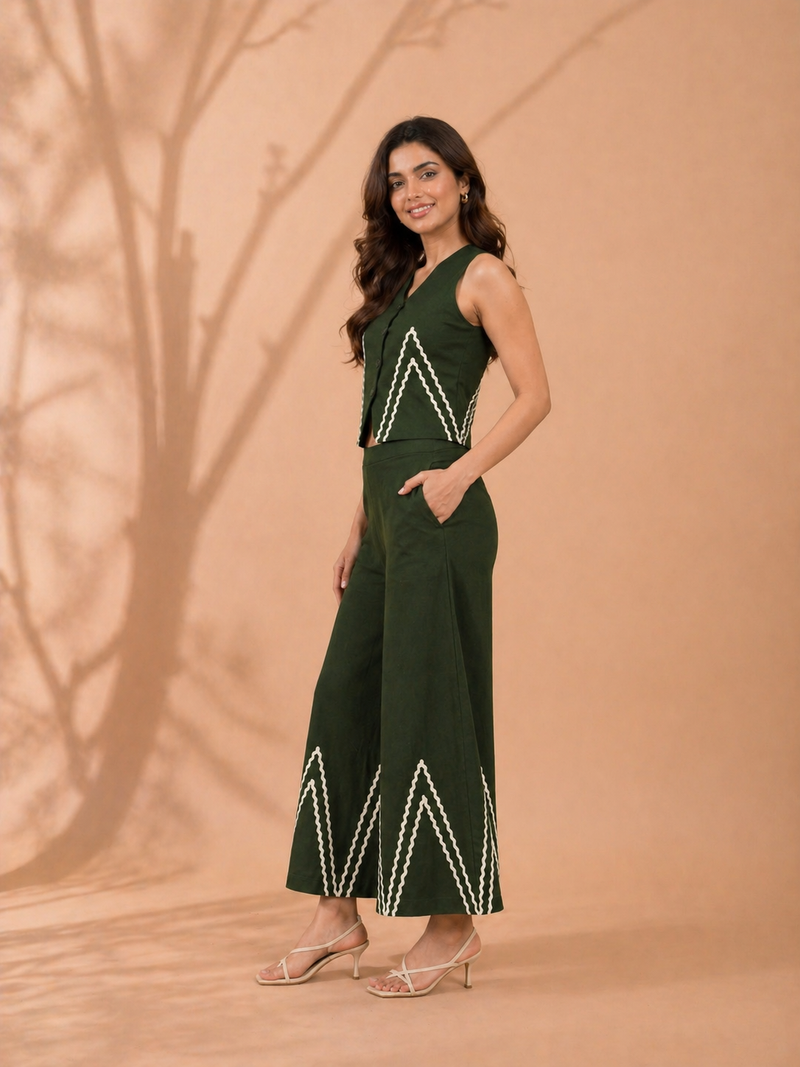 Cotton Flex Sleeveless Co-Ord Set