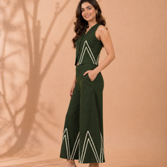 Cotton Flex Sleeveless Co-Ord Set