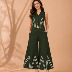 Cotton Flex Sleeveless Co-Ord Set