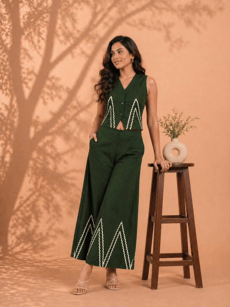 Cotton Flex Sleeveless Co-Ord Set
