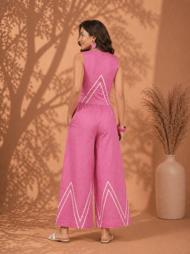Cotton Flex Sleeveless Co-Ord Set