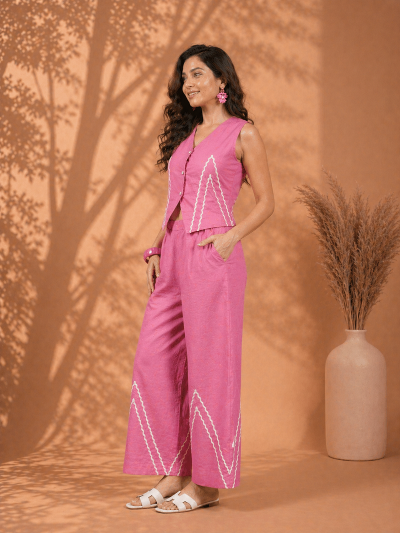 Cotton Flex Sleeveless Co-Ord Set