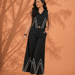 Cotton Flex Sleeveless Co-Ord Set