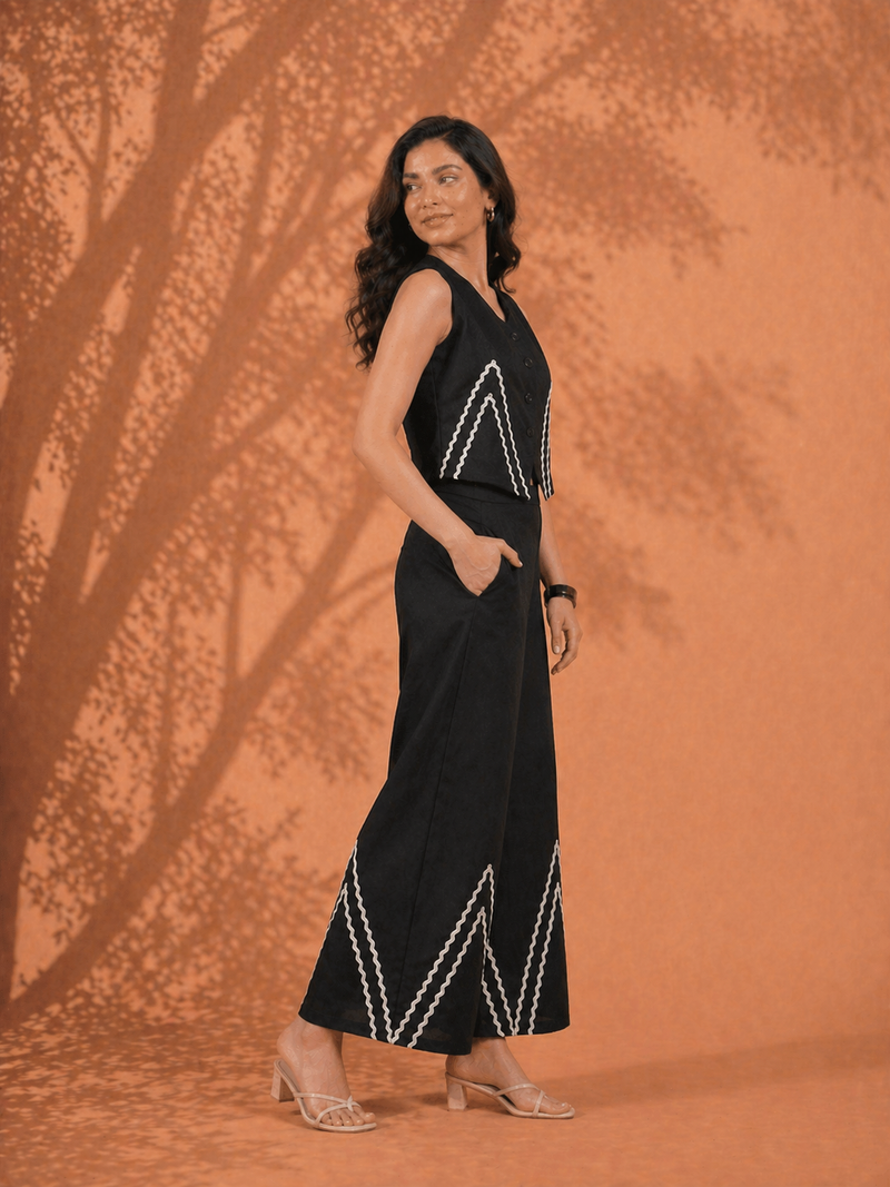 Cotton Flex Sleeveless Co-Ord Set