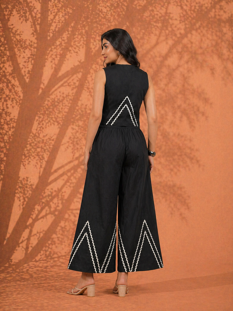 Cotton Flex Sleeveless Co-Ord Set