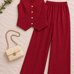 Cotton Flex Sleeveless Co-Ord Set