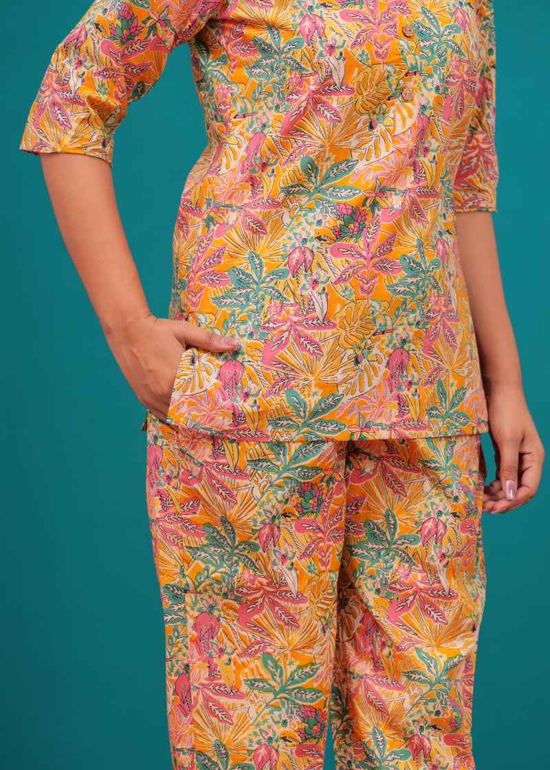 Sunset Tropics Printed Co-ord Set