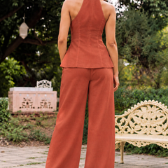 Halter Neck Wide-Leg Co-ord Set